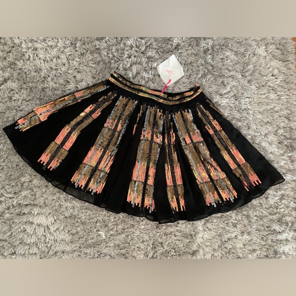 NWT PARKER SEQUIN PARTY MINI SHORT SKIRT SIZE S